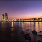 MinimalAbstract &raquo; Barcelona at sunset